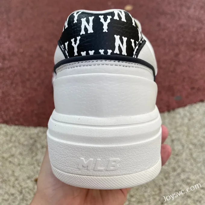 MLB White Black NY Print Casual Shoes 3ASXCDN3N GP007