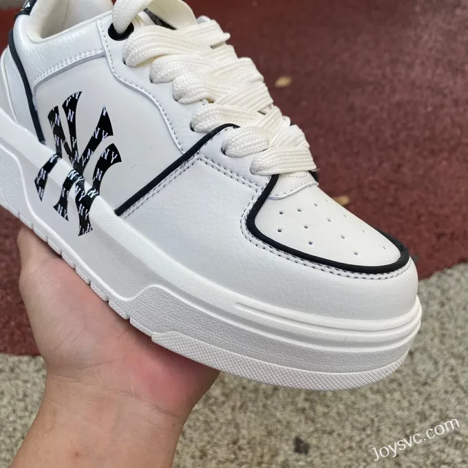 MLB White Black NY Print Casual Shoes 3ASXCDN3N GP007