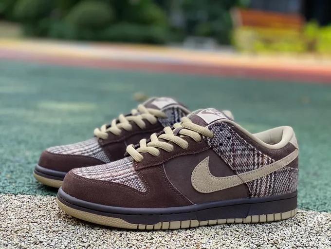 Nike SB Dunk Low Tweed Plaid Retro Sneakers 304292-223