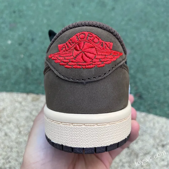 Travis Scott x Air Jordan 1 Low CQ4277-001 Brown Kids Version