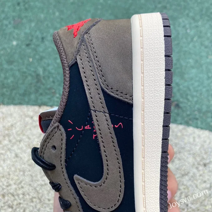 Travis Scott x Air Jordan 1 Low CQ4277-001 Brown Kids Version