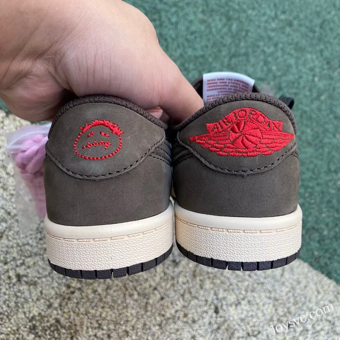 Travis Scott x Air Jordan 1 Low CQ4277-001 Brown Kids Version