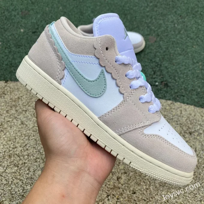 Air Jordan 1 DZ5356-800 White Pink Ice Cream Low-Top