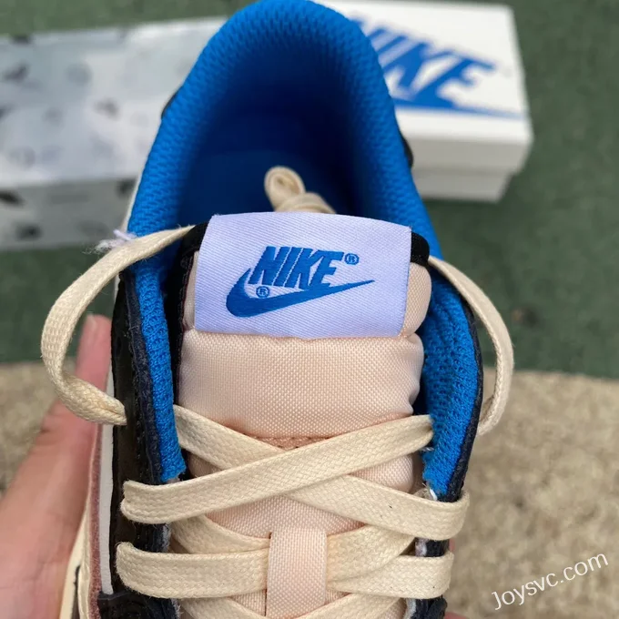 Travis Scott x Air Jordan 1 Low DM7866-140 Fragment Blue White Kids Version