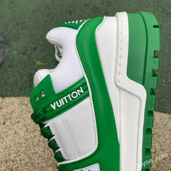 Louis Vuitton Trainer Maxi White Green Pure Version