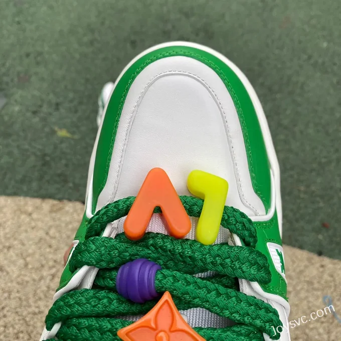 Louis Vuitton Trainer Maxi White Green Pure Version