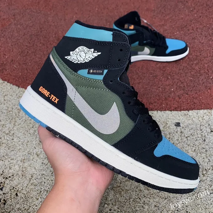 Air Jordan 1 High DB2889-003 Black Green Blue Gore-Tex Retro