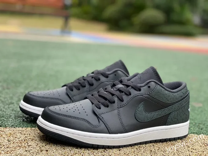 Air Jordan 1 Low FB9907-001 Black Elephant Print Retro