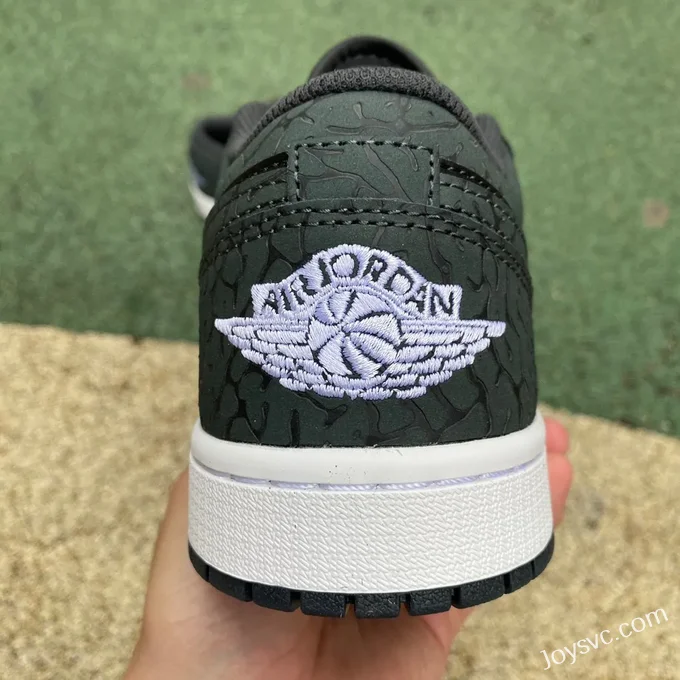 Air Jordan 1 Low FB9907-001 Black Elephant Print Retro