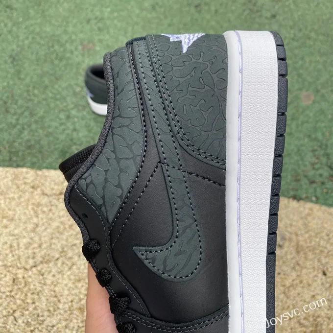 Air Jordan 1 Low FB9907-001 Black Elephant Print Retro