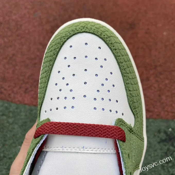 NIKE AIR JORDAN 1 LOW FN3727-100 White Green Red