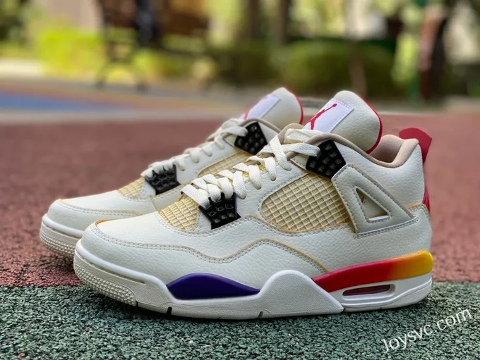 J Balvin x Air Jordan 4 DG0344-901 White Blue Red