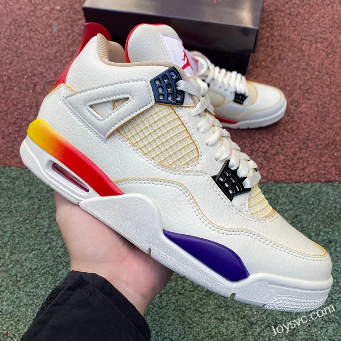 J Balvin x Air Jordan 4 DG0344-901 White Blue Red