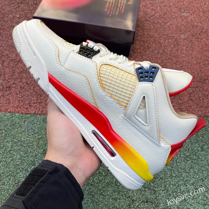 J Balvin x Air Jordan 4 DG0344-901 White Blue Red