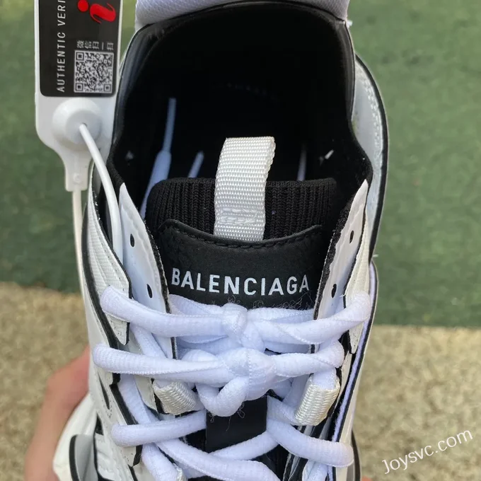 Balenciaga Triple S White Black Sneakers