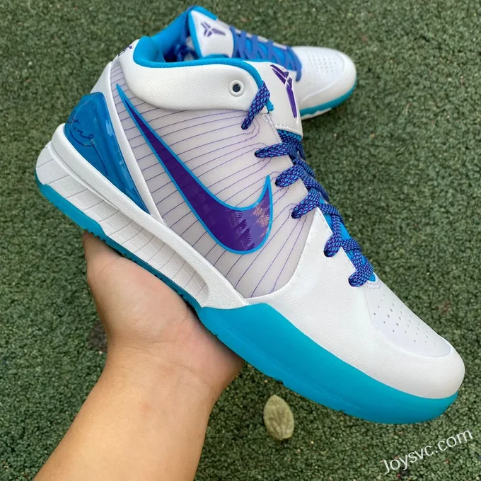 Nike Zoom Kobe 4 Draft Day - Blue White All-Star Basketball Shoes