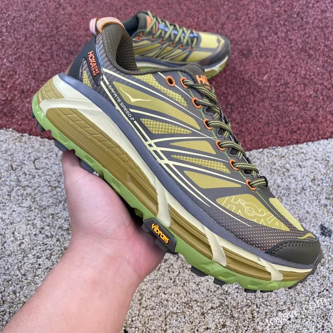 Hoka One One Mafate Speed 2 Yellow Green 1126851-DOGL