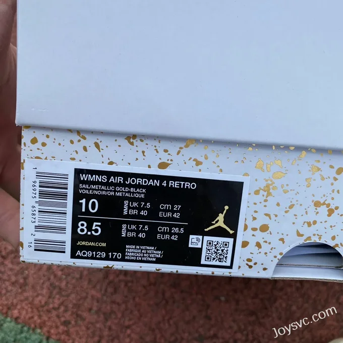 Air Jordan 4 Metallic Gold AQ9129-170