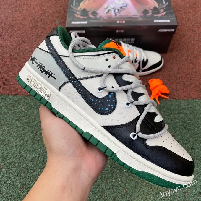 Nike Dunk Low Black White Grey Green DD1391-300