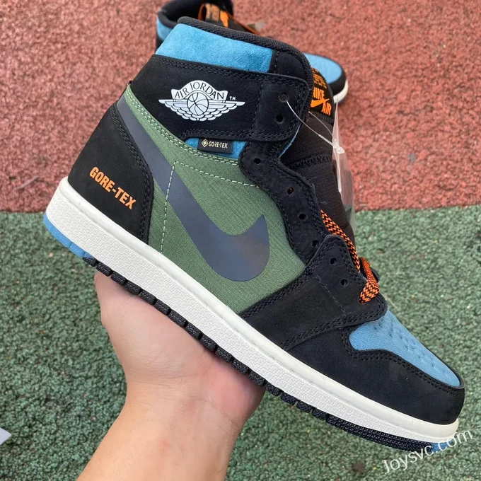 Air Jordan 1 High DB2889-003 Black Green Blue Gore-Tex Retro