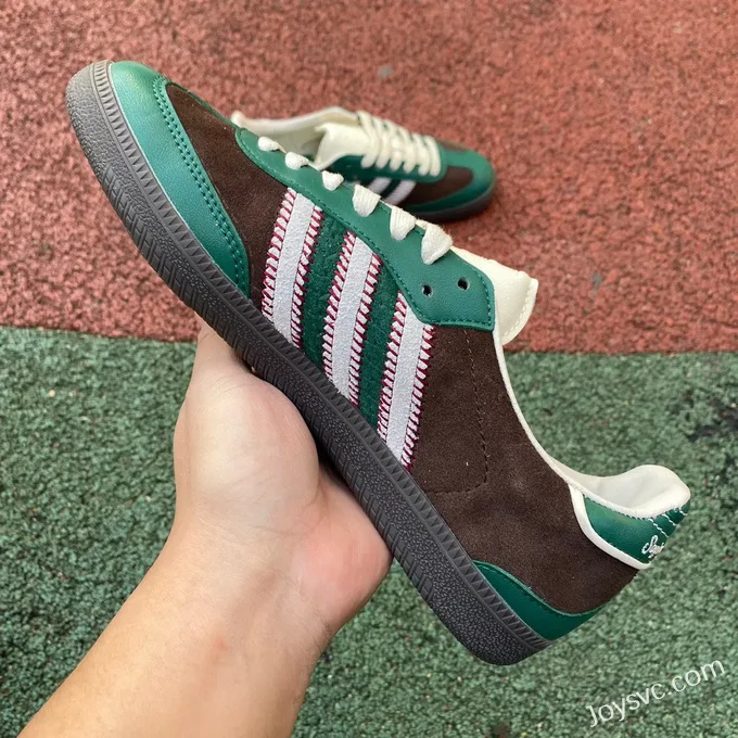 Adidas Samba Green Brown Retro Sneakers