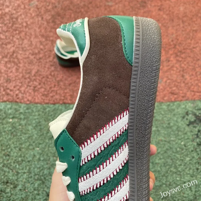 Adidas Samba Green Brown Retro Sneakers