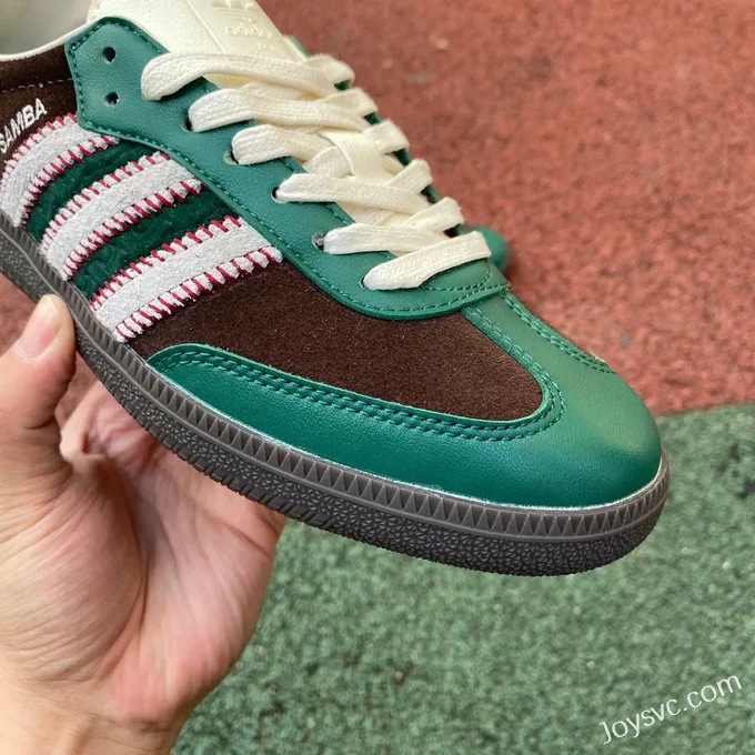 Adidas Samba Green Brown Retro Sneakers