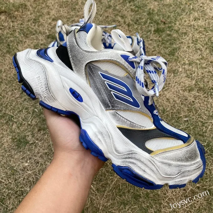 Balenciaga CARGO White Grey Blue Pure Original Vintage Dad Shoes