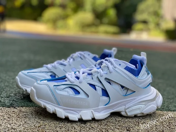 Balenciaga Triple S White Blue Sneakers