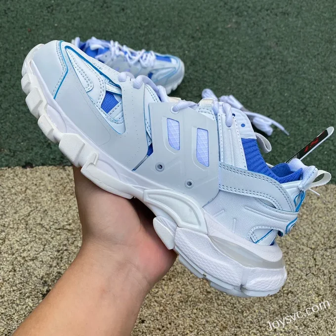 Balenciaga Triple S White Blue Sneakers