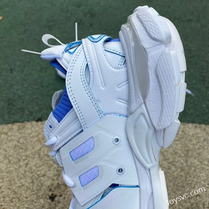 Balenciaga Triple S White Blue Sneakers