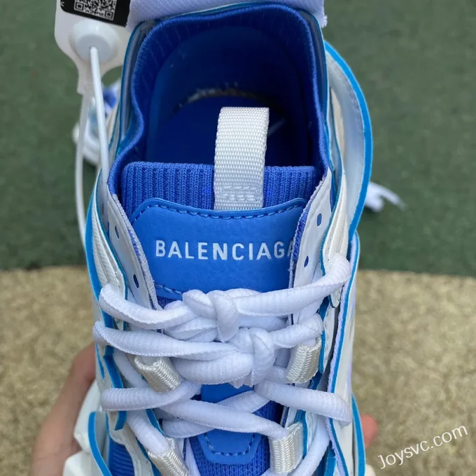 Balenciaga Triple S White Blue Sneakers