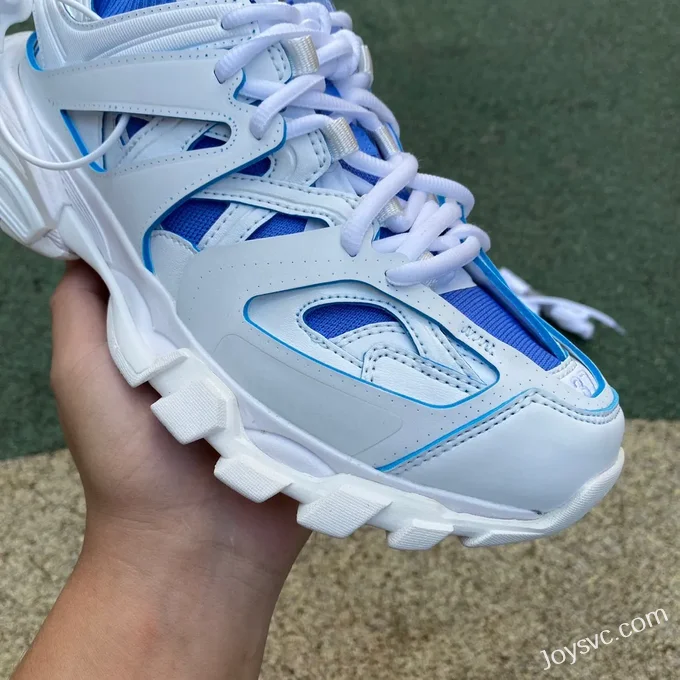 Balenciaga Triple S White Blue Sneakers