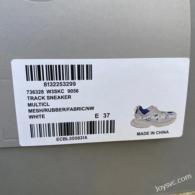 Balenciaga Triple S White Blue Sneakers