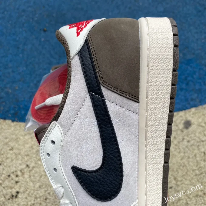 Travis Scott x Air Jordan 1 Low DM7866-715 White Brown Reverse Swoosh