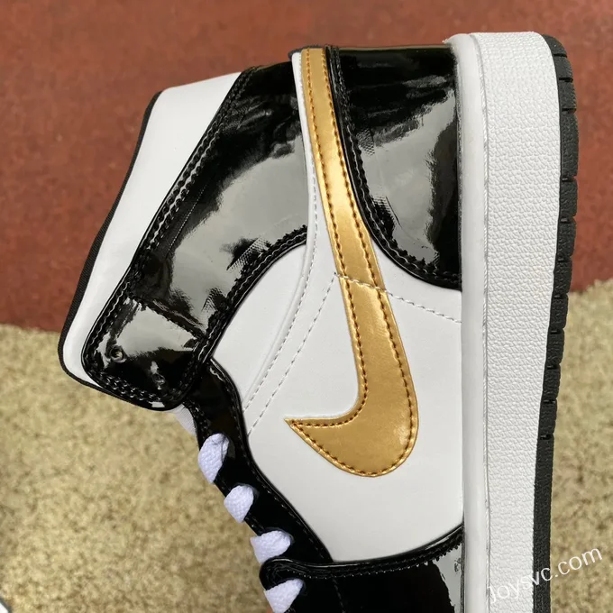 Air Jordan 1 Mid Black Gold 852542-007