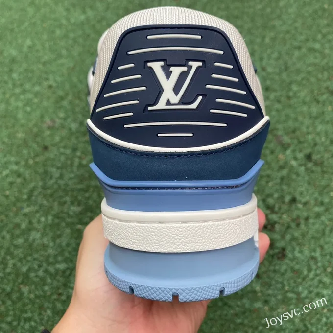 Louis Vuitton Trainer White Blue Matte Disruptive