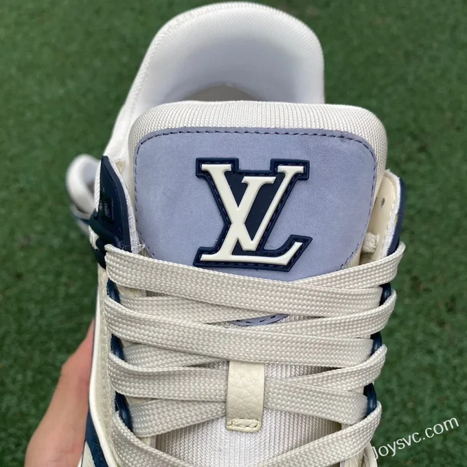 Louis Vuitton Trainer White Blue Matte Disruptive