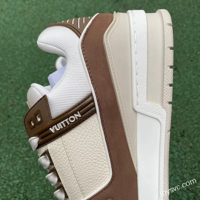 Louis Vuitton Trainer White Brown Matte Disruptive