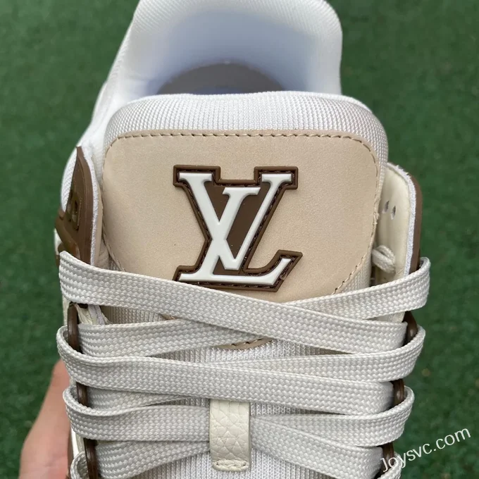 Louis Vuitton Trainer White Brown Matte Disruptive