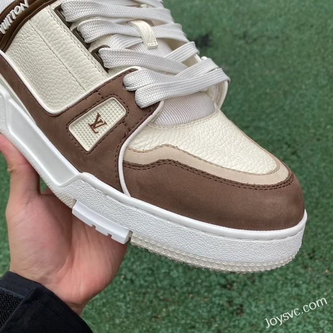 Louis Vuitton Trainer White Brown Matte Disruptive