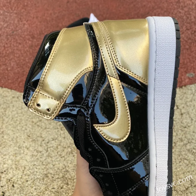 Air Jordan 1 High 861428-001 Black Gold Top 3 Retro