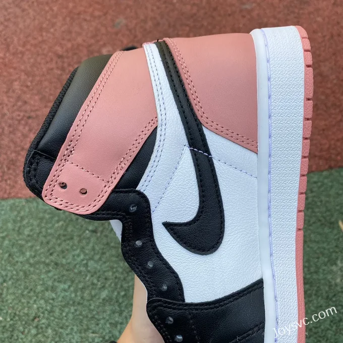 Air Jordan 1 Retro High Rust Pink 861428-101 White Black Pink