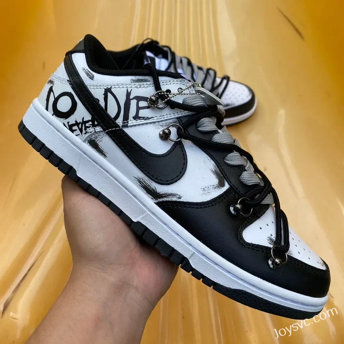 Nike Dunk Low Retro Black Deconstructed Graffiti DD1391-100