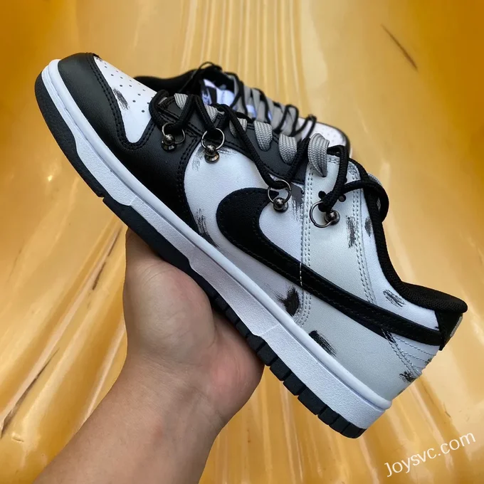 Nike Dunk Low Retro Black Deconstructed Graffiti DD1391-100