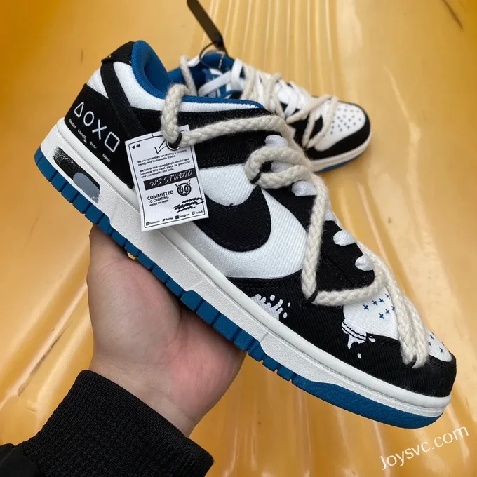 Nike Dunk Low Retro Black Deconstructed Graffiti DV0834-101