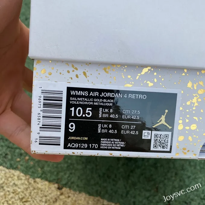 Air Jordan 4 Metallic Gold AQ9129-170