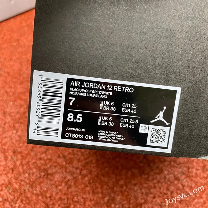 Air Jordan 12 Wolf Grey CT8013-019