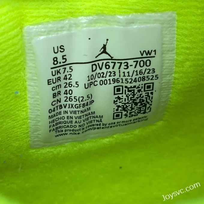 Air Jordan 4 Tagz Logo DV6773-700 Green