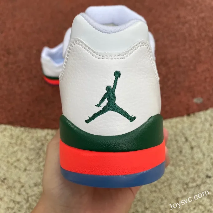 Air Jordan 5 Low FQQ316-018 White Orange Green